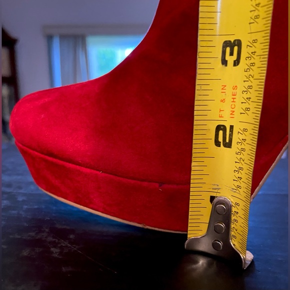 ♥️ VICTORIA’S SECRET COLIN STUART RED ANKLE BOOTS ♥️ NEW — SIZE 9 - Picture 10 of 17